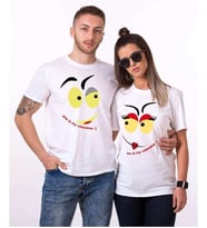 Tshirthane My Valantine Sevgili Kombinleri Tshirt Kombini (Tek Ürün Fiyatıdır.)