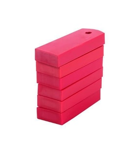 Mühür Kauçuk Alaşım Kırmızı Jiklet Kaşe 6mmx15mmx40mm