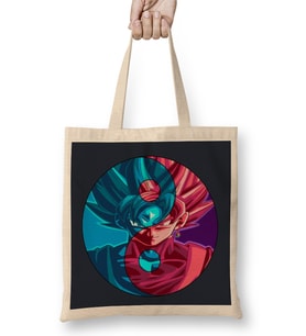 Dragon Ball Blue Rose Bez Çanta Uzun Saplı