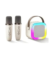 Yeni Sıcak K12 Bluetooth Hoparlör Taşınabilir Ev Sevimli Karaoke Bej