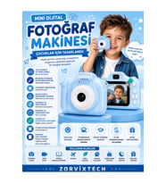 Renkli Çocuk Kamerası Mini Dijital Fotoğraf Makinesi Taşınabilir Tasarım