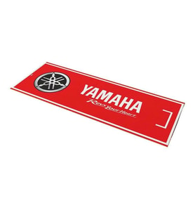 Yamaha Uyumlu Kırmızı Desenli 80 X 220 Cm Kaydırmaz Motosiklet Halısı