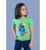 Toontoy Erkek Çocuk Baskılı Tişört (Yeşil)