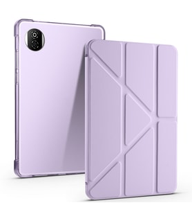 Honor Pad X7 8.7 Tablet Kılıf Kalem Bölmeli Standlı Uyku Modlu Lüx Smart Cover (Lila)