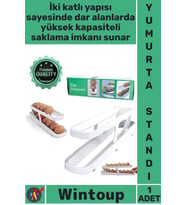 #Organizer Buzdolabı Mutfak Düzenleyici Stand Geniş Saklama Kabı 2 Katlı Pratik Yumurta Organizeri