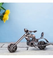 İsme Özel Tasarım Metal Motosiklet Biblosu - Erkeklere Hediye Dekoratif Motor Figürü