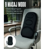 Motorlu Isıtmalı Masaj Minderi Masaj Modlu Ev, Ofis Ve Araç Koltuk Pedi