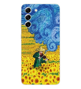 Samsung Galaxy S21 FE Uyumlu Vincent Van Gogh Tasarımlı Şeffaf Telefon Kılıfı
