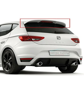 Seat Leon Mk3 2013 - 2019 Spoiler Piona Black Spoyler (abs,taiwan)