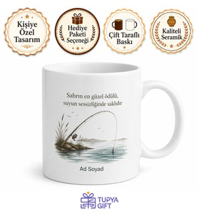 Balık Tutmayı Sevenlere Özel Kupa Bardak Balıkçı Hediye Mug