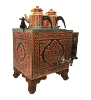 Kutlu Şehzade Bakır Çay Kazanı (ELEKTRİKLİ)