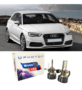 Audi A3 8V Led Xenon Kısa Far Ampulü H7 Mono Yeni Seri Beyaz 2012 - 2019