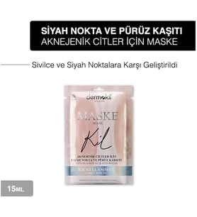 Dermokil Siyah Nokta ve Sivilcelere Karşı Yüz Maskesi 15 ml