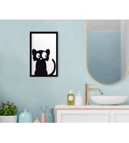 BK Home Banyo Dekoratif Ahşap Siyah Çerçeveli Tablo-2