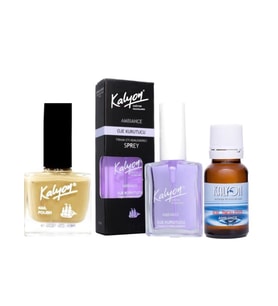 Kalyon Oje 233 + Oje Kurutucu Sprey 17 Ml + Oje Çözücü (Krem)