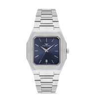 Ferro F11481AWT-A3 Quartz Çelik Gri Lacivert Kadran 39 mm Erkek Kol Saati