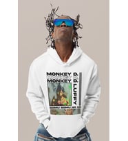 Monkey D. Luffy Baskılı Unisex Oversize One Piece Anime Karakter Hoodie