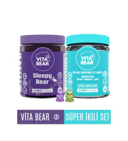 Vitabear Sleepy Bear 60 Adet + Vitabear Strong Hair 60 Adet