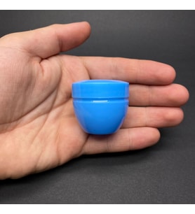 20 Ml Kapaklı Mavi Krem Kavanozu , 20 Cc Minik Pomat Kutusu , Mini Krem Kutusu x 10 Adet