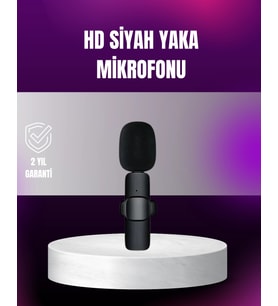 iPhone Uyumlu Çift Mikrofonlu Kablosuz Yaka Seti Profesyonel Ses
