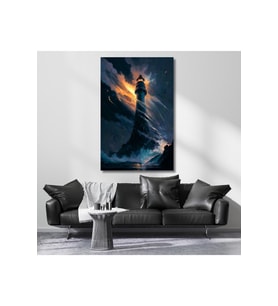 Deniz Feneri Kanvas Tablo Hd Dijital Baskı Kanvas Tablo Salon Tablosu