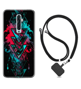 Oppo Reno 2Z 4 Lite 4 Pro 5 6 7 A31 Kılıf Boyun Askılı Silikon Down 1719
