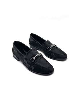 Kindep (Park Moda) Toka Detaylı Günlük Kadın Loafer Ayakkabı SİYAH