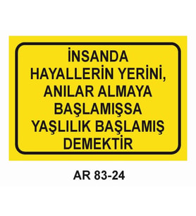 İŞ GÜVENLİĞİ UYARI LEVHASI 1 ADET PVC 21 X 29CM