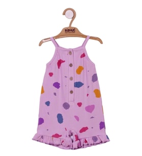 KD43021.Kaşkorse İp Askılı Desenli Barbatöz 1-3/3-6/6-9/9-12AY (Pembe)