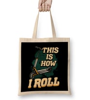 Cute & Funny This Is How I Roll Rolling Pin Baker Pun Bez Çanta Uzun Saplı