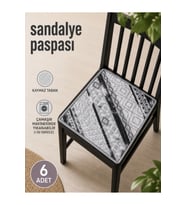 6'Lı Kaymaz Taban Sandalye Paspası Sandalye, Araç Koltuğu gibi Bir çok alanda kullanılabilir