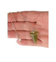 Peridot Zebercet Taşlı Orgonit Pandül Sarkaç 440-2