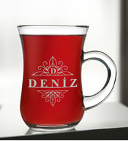 BK Gift Kişiye Özel İsimli Keyif Kulplu Çay Bardağı-5, Arkadaşa, Sevgiliye Hediye, Ev Hediyesi, Doğum Günü Hediyesi