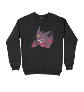 Pokemon Mega Gengar Siyah Sweatshirt