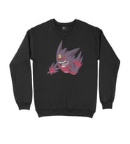 Pokemon Mega Gengar Siyah Sweatshirt