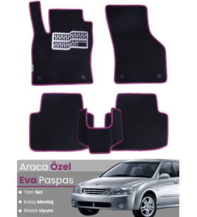 KİA CERATO (2003-2008) Uyumlu EVA Paspas Tam Set–Araca Özel,Kolay Montaj,Su Geçirmez