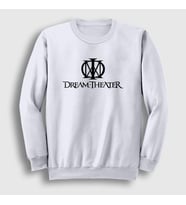 Presmono Unisex Beyaz Logo Dream Theater Sweatshirt 144079tt (Beyaz)