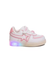 Prego (Conpax) 102-01 Anora Termo Kaymaz Taban Ortapedik Cırtlı Çocuk Spor Ayakkabı BEYAZ PEMBE