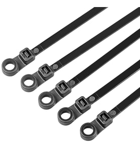 Ayt Powermaster Pm-26328 Delikli Siyah Kablo Bağı 3.6x200 mm 100 Lü Paket Kablo Klips Klemens Cırt