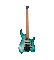 Cort SPACE G6TR SGLG Başsız (Headless) Elektro Gitar Seti (Çantalı) Yarı Parlak Turkuaz Renk, Ergonomik Gövde, Tremolo Köprü Sistemi