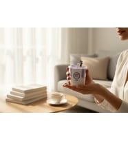 Mumelia Candles Lavanta Bahçesi - Doğal Soya Cam Bardak Tasarım Mum