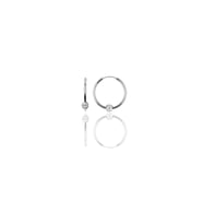 Söğütlü Silver Gümüş 14 mm sade toplu halka küpe