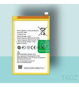 Tkgz - İnfinix HOT 11 PLAY -BL-58BX - Uyumlu Pil - Servis Sıfır