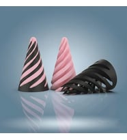 Spiral Geçmeli Koni Stres Çarkı - Masaüstü Dekoratif Obje Görsel İllüzyon - Fidget Stres Oyuncağı