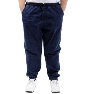 Mode XL Büyük Beden Erkek Pantolon Kot Jogger Lastikli Paça TORONTO 23916 Lacivert