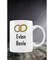 EVLEN BENLE TASARIMLI KUPA BARDAK
