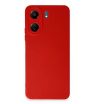 Redmi 13C Kılıf Nano Içi Kadife Silikon - Kırmızı
