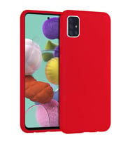 Samsung Galaxy A51 İçi Kadife Silikon Kılıf Kırmızı
