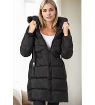Dewberry Kadın %100 Polyester Kaban Siyah Z9764 Günlük Dış Giyim, Kazak ve Gömlek Kombini, Seyahat Gardırobu