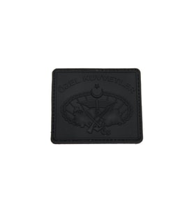 Single Sword Özel Kuvvetler Plastik Patch - Peç SİYAH